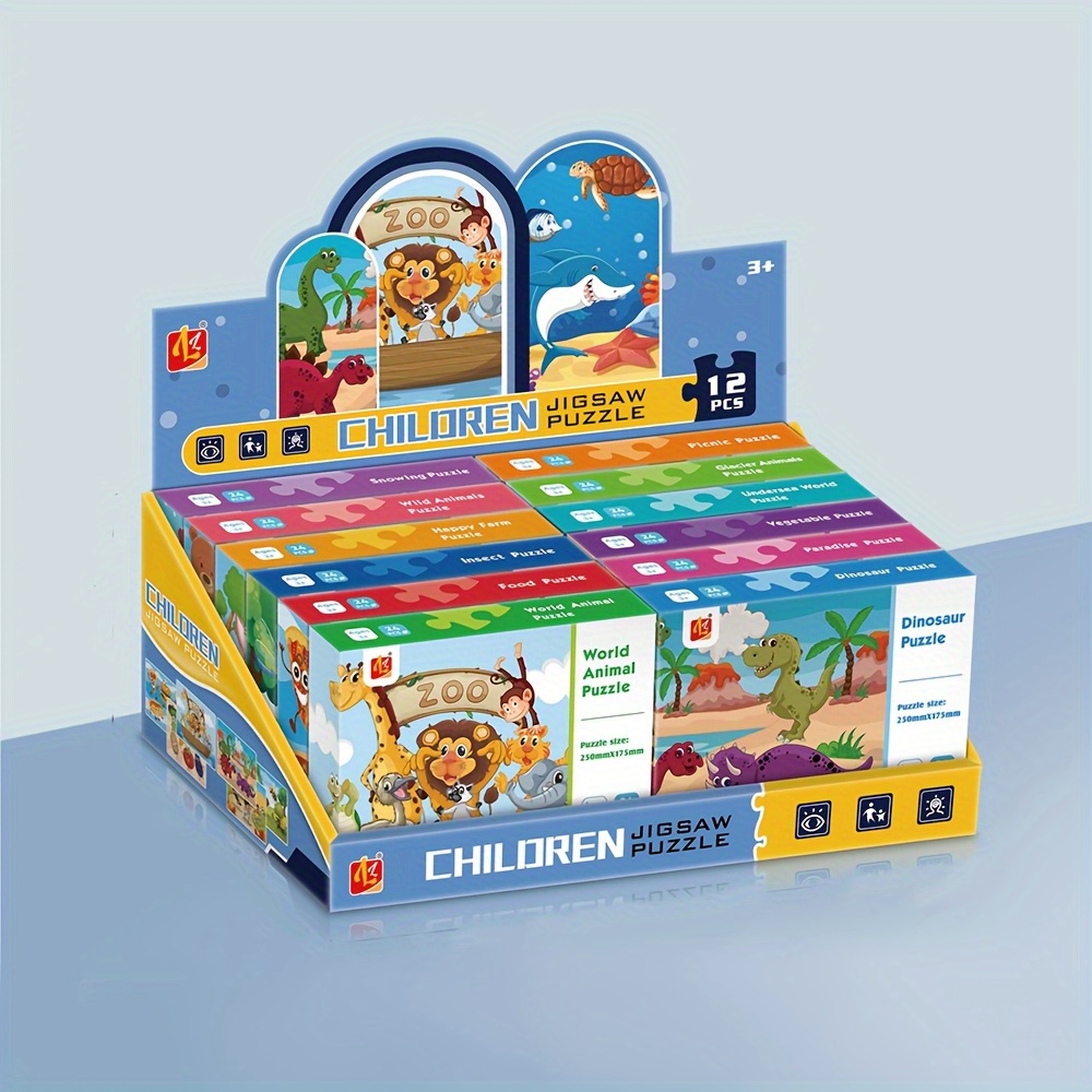 Human Body Puzzle - Rompecabezas Educativos para Niños, 12 Sets,