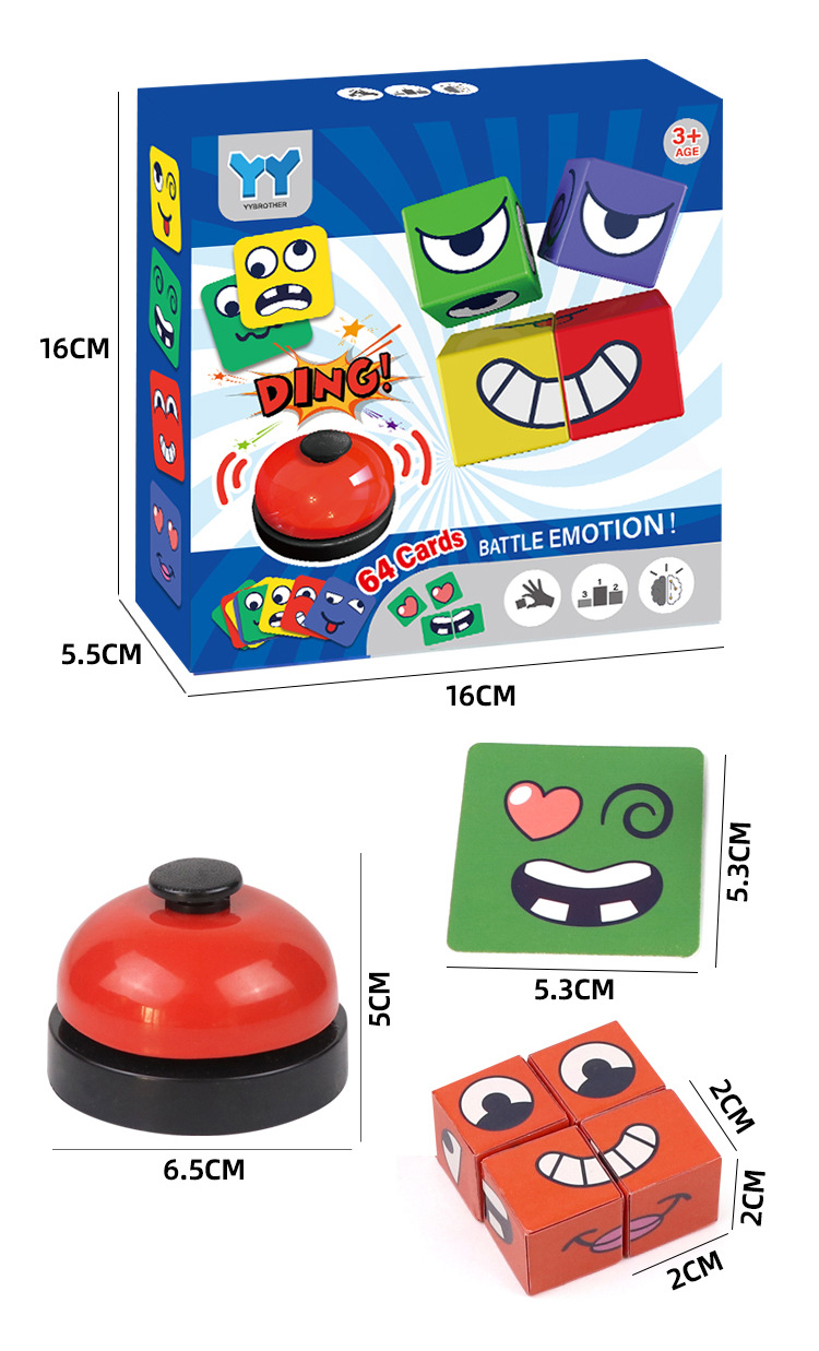 Kids Education Bell - Juego de Mesa Familiar Cubo de