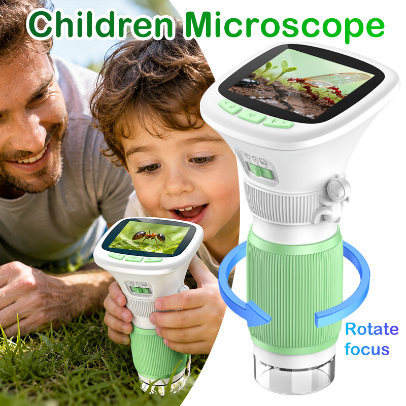 Education Kids Definition - Microscopio Digital Portátil para Niños, 1000X,