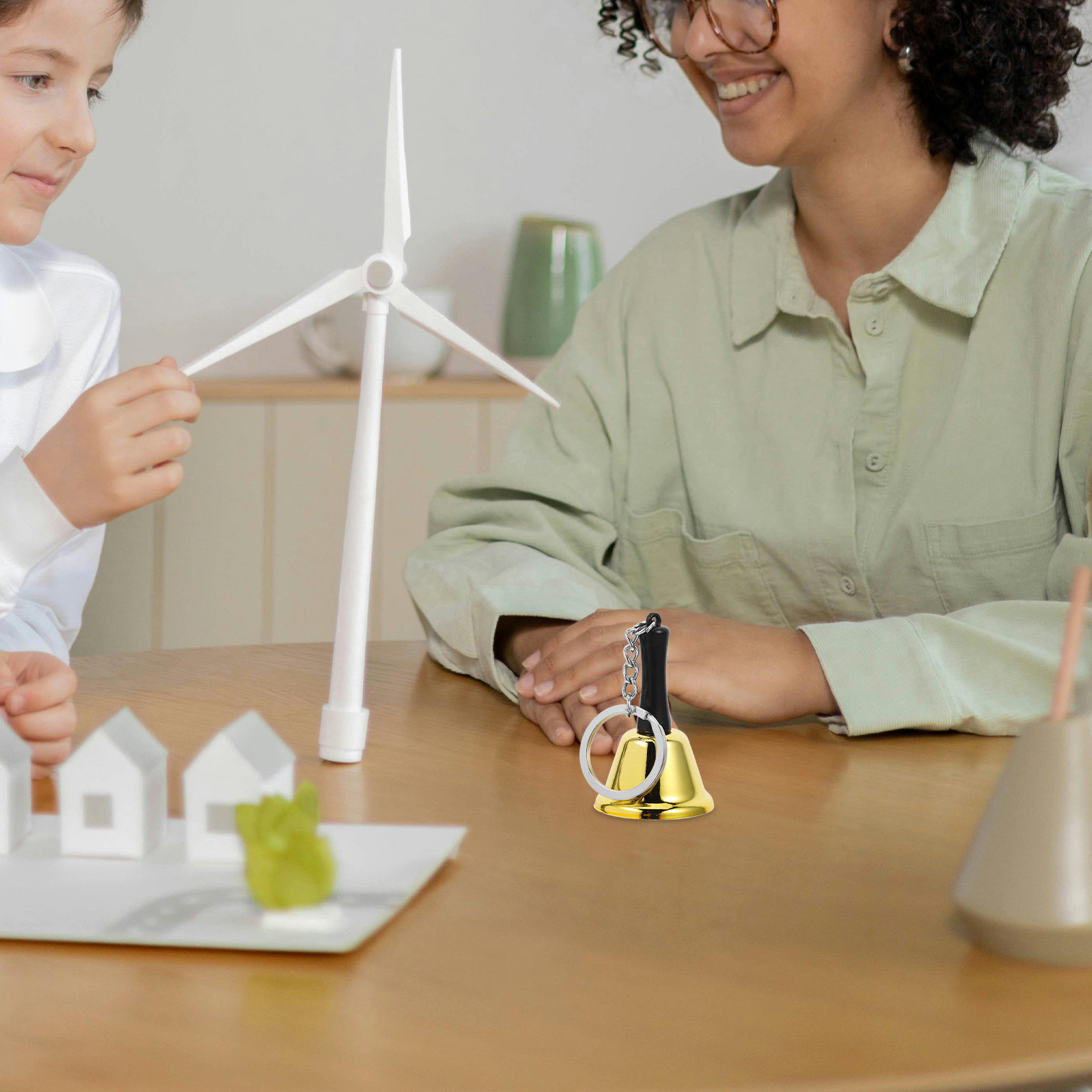 Mini campana de metal portátil - Kids Education Bell reseña y precio